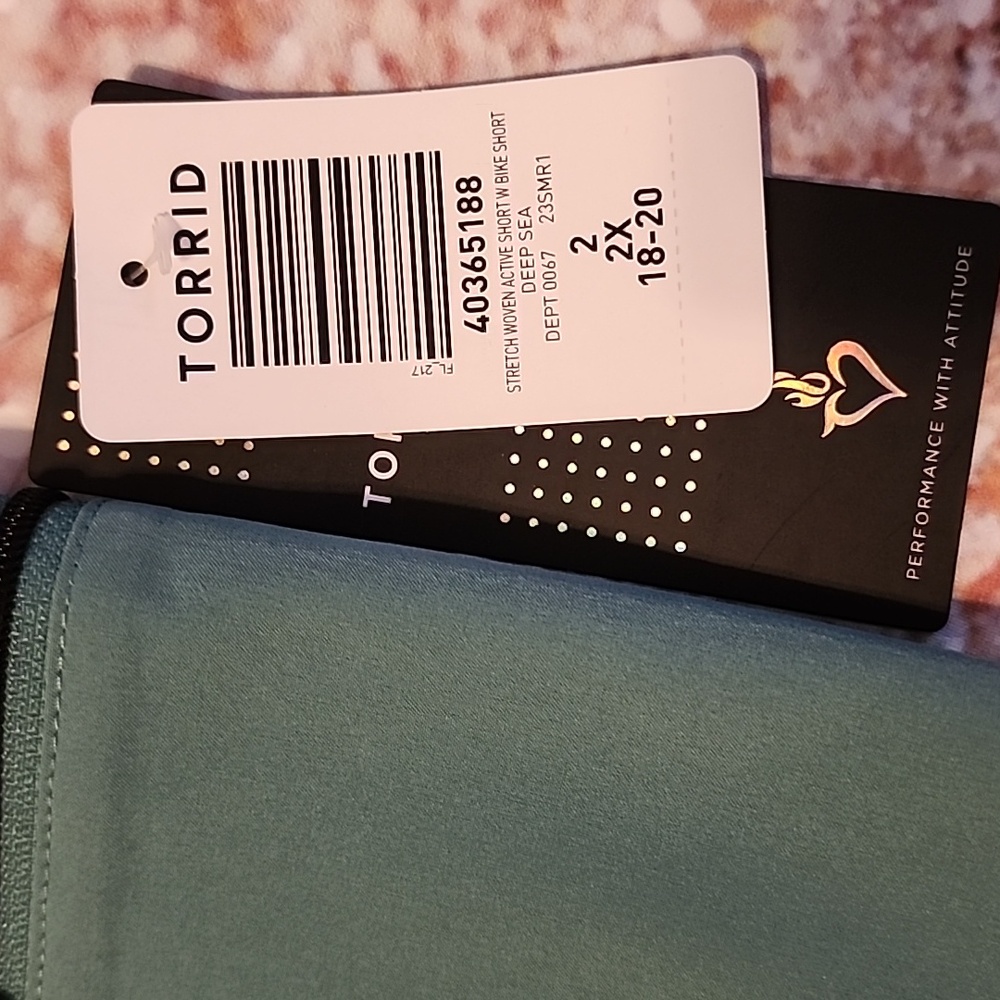 Torrid Sage Green Athletic Shorts - Picture 2 of 3